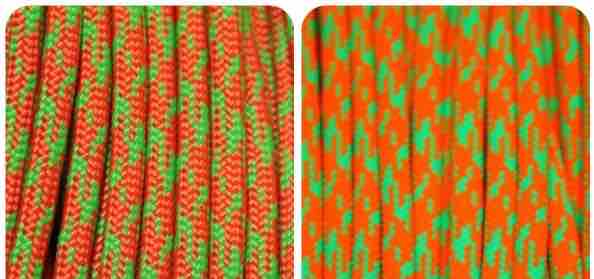 (image for) NeonOrangeandGreenCamoBlacklightParacord - Click Image to Close